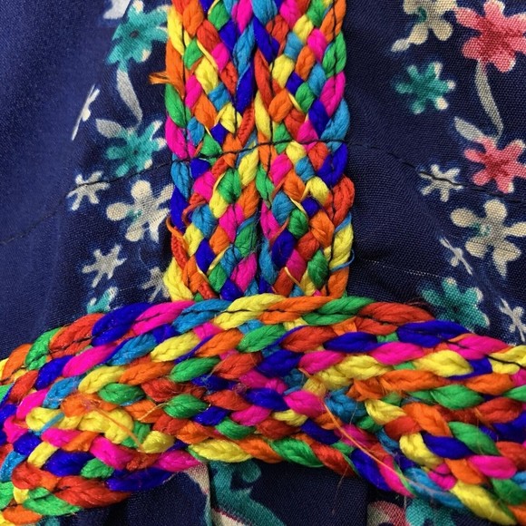 Vintage Women Kaftan Size Medium  Blue Sameera Fashion Dress Loose Long … - Picture 9 of 12